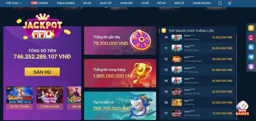 Tải ứng dụng win777 cho Android